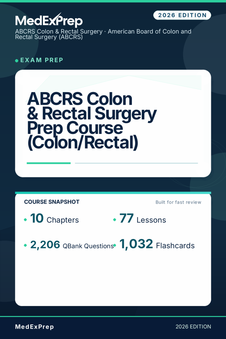 ABCRS Colon & Rectal Surgery Prep Course (Colon/Rectal)
