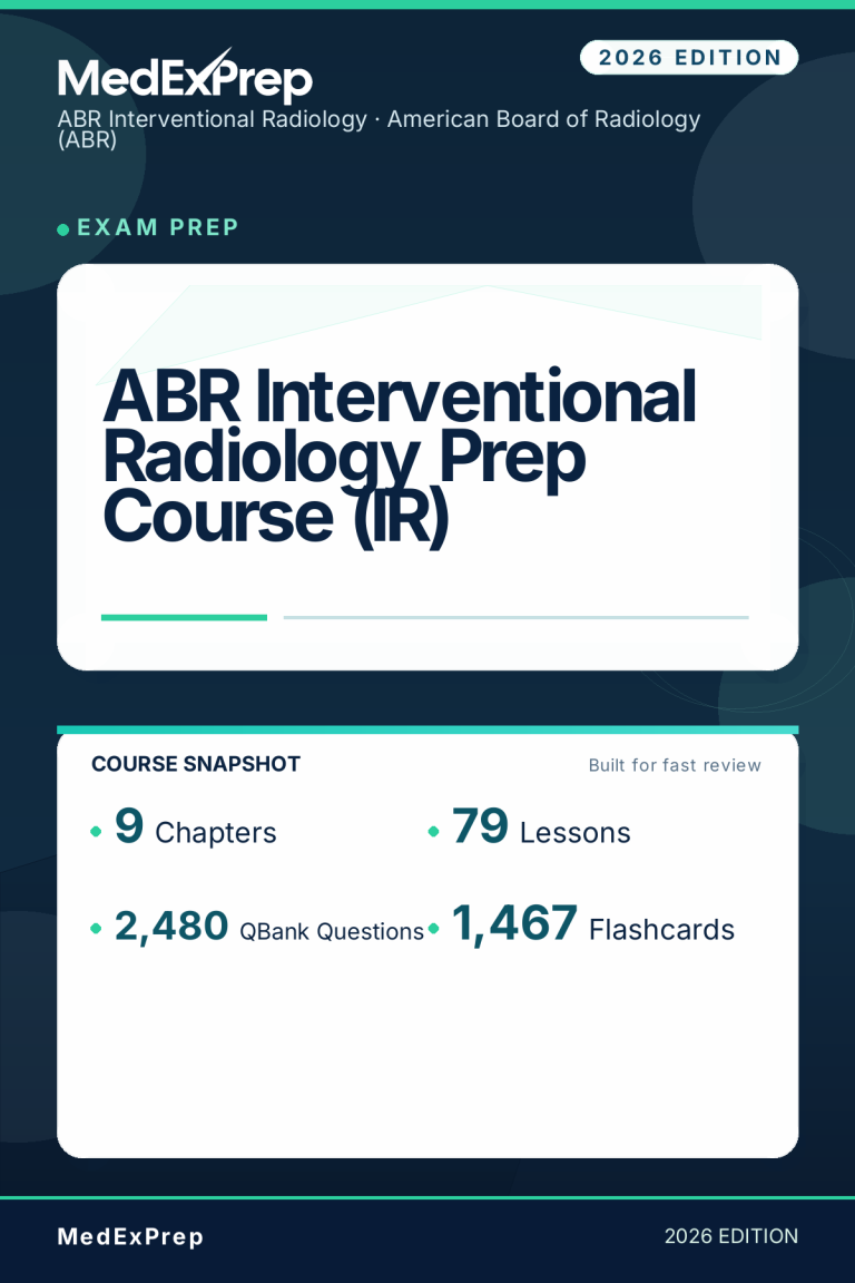 ABR Interventional Radiology Prep Course (IR)