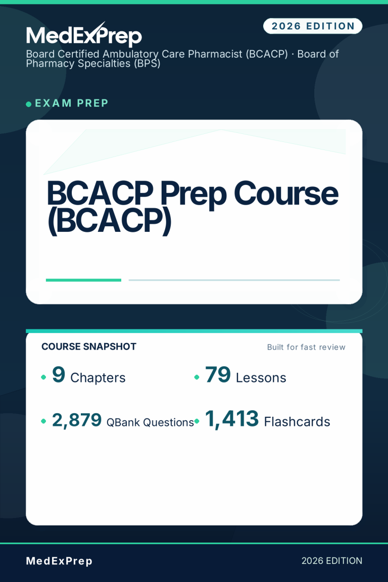 BCACP Prep Course (BCACP)