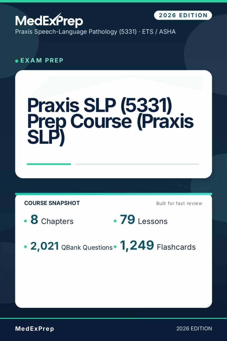 Praxis SLP (5331) Prep Course (Praxis SLP)