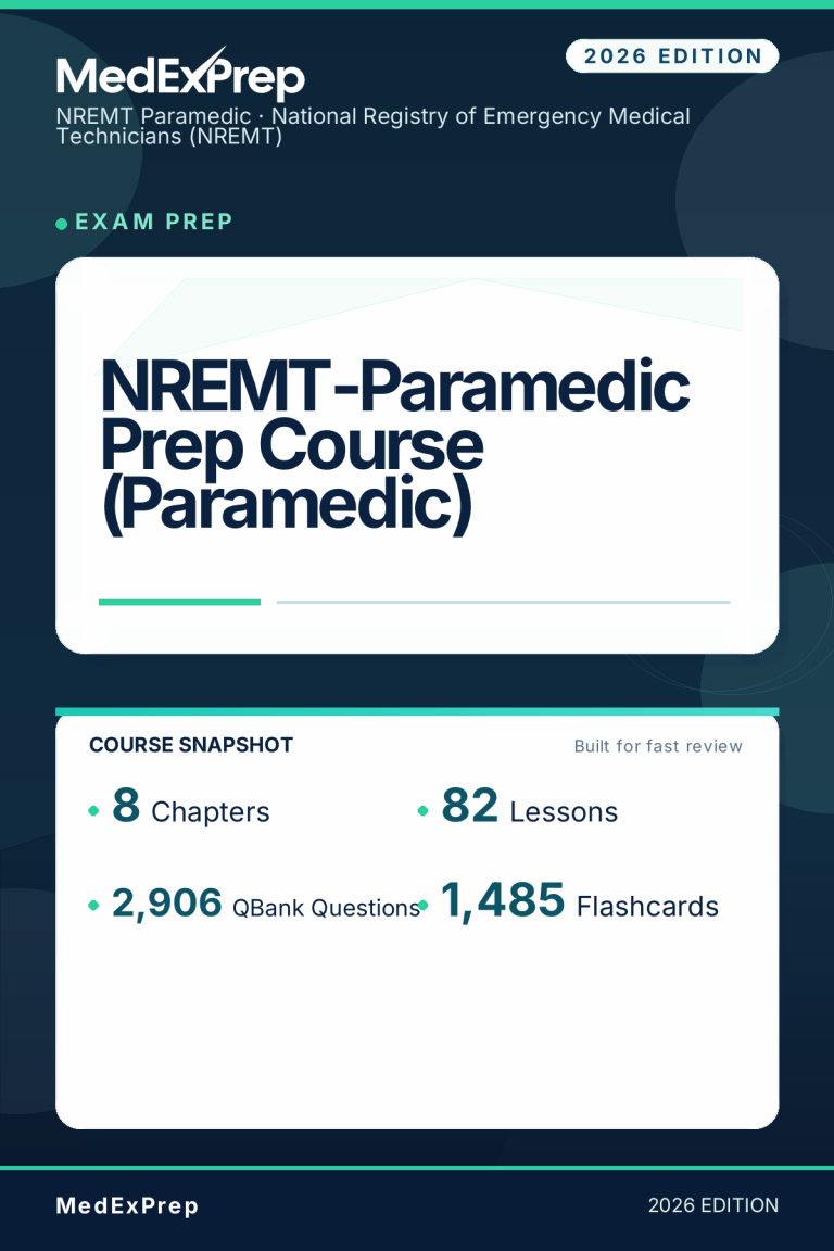NREMT-Paramedic Prep Course (Paramedic)