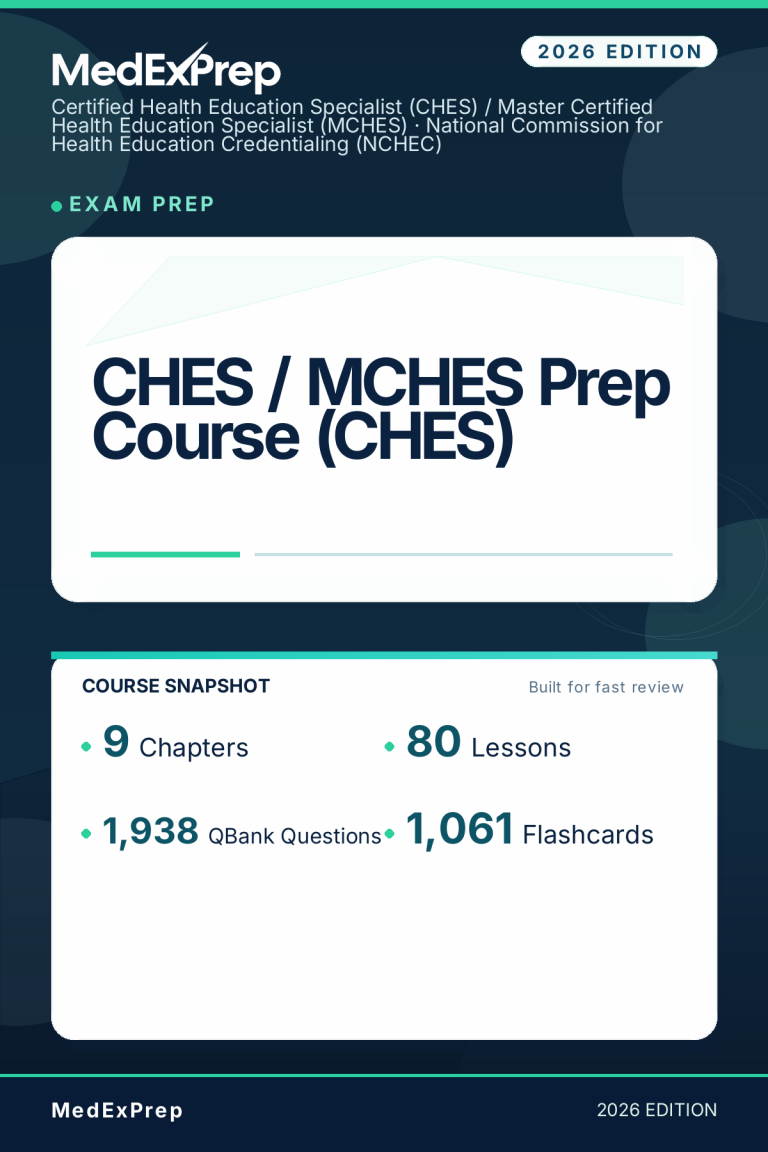CHES / MCHES Prep Course (CHES)