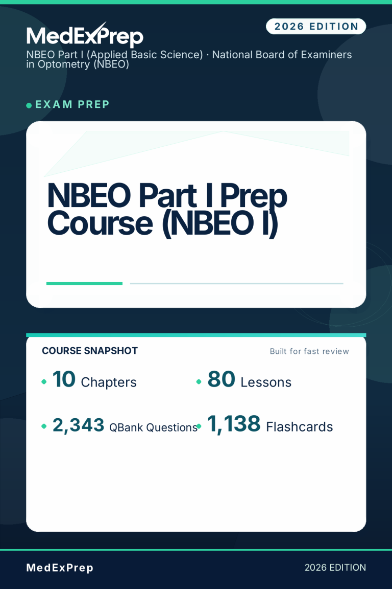 NBEO Part I Prep Course (NBEO I)