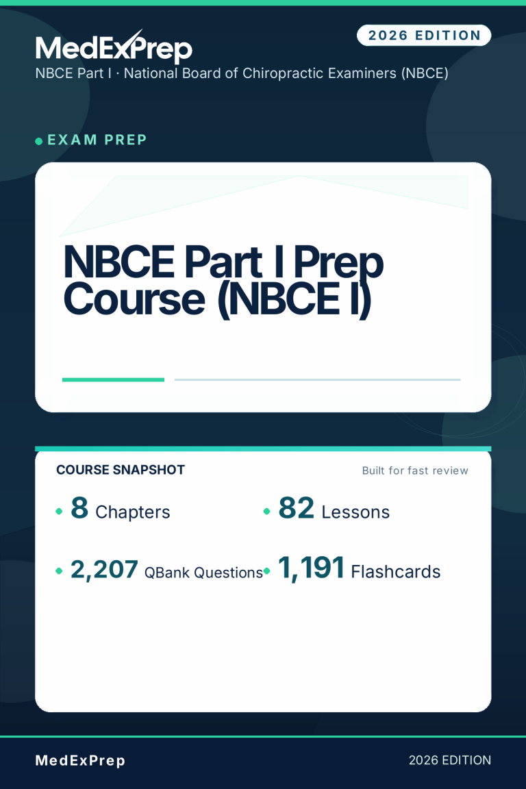 NBCE Part I Prep Course (NBCE I)